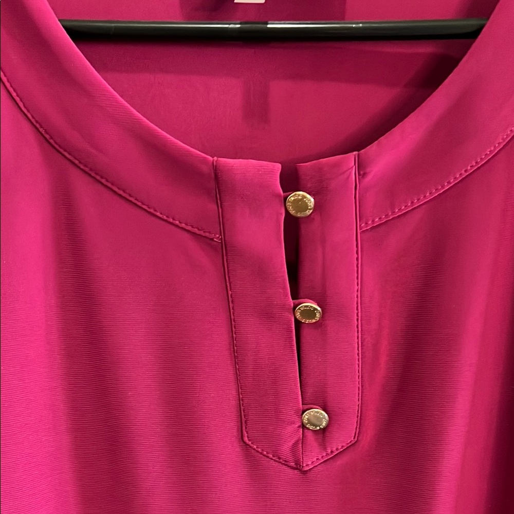 Jones Studio Magenta Sleeveless Dress Top size XL - Picture 4 of 6
